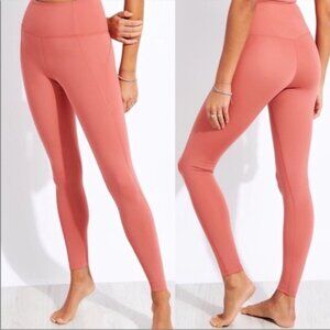 Girlfriend Collective Women's Pink & Orange Clay Athletic Leggings Size 5X